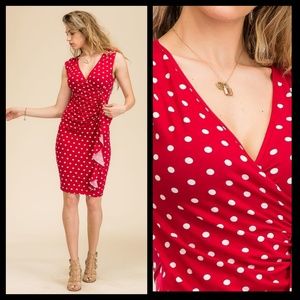 Red and White Dress